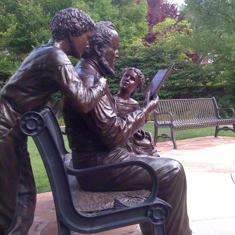 Brigham Young memorial park statue