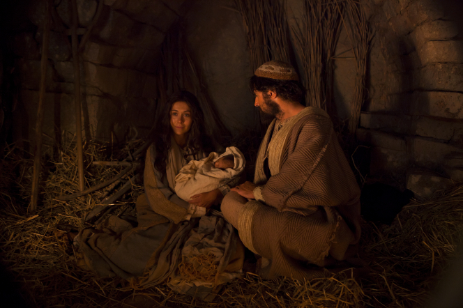 Mary, Joseph and Baby Jesus.