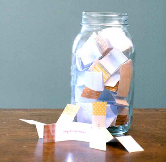 Quote Papers in a Jar