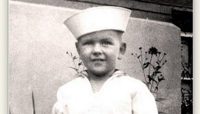 Young Russel M Nelson in a sailor suit