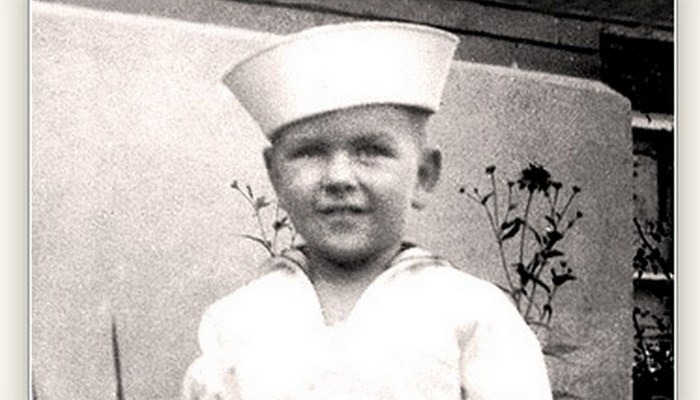 Young Russel M Nelson in a sailor suit