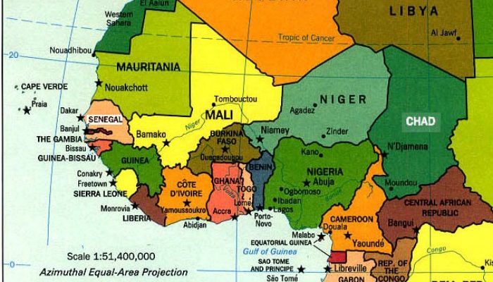 Map of West Africa