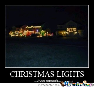 Neighbor Christmas light joke