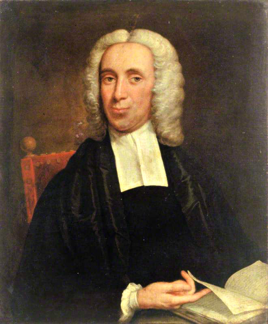 Painting of Isaac Watts author of Joy To the World