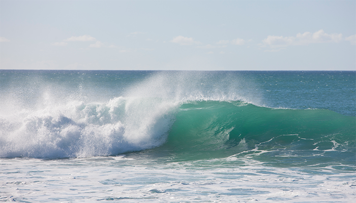 Wave crashing