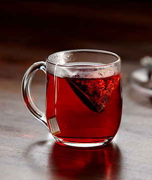Glass of Passion Tango tea