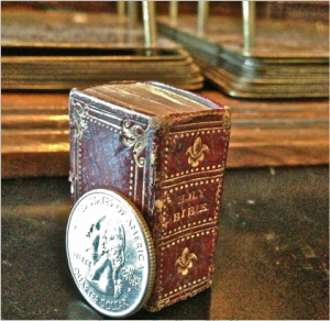 The rare "Thumb" Bible that belonged to Joseph Smith. Image via Reid Moon.