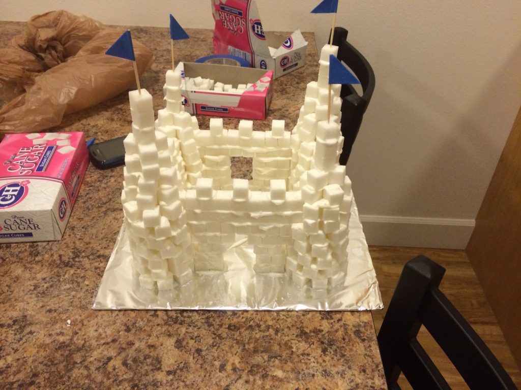 Sugar cube castle
