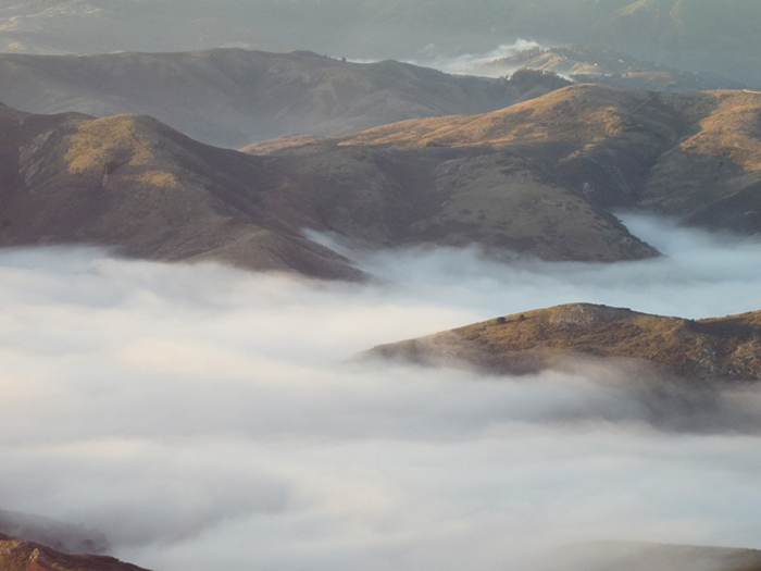 Fog in mountains