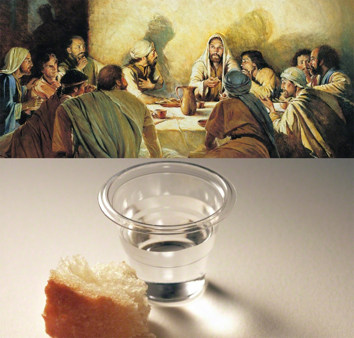 Connection between Passover, unleavened bread, and Christ instigating the first sacrament 