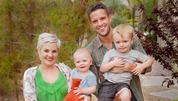 Brandon Flowers and family