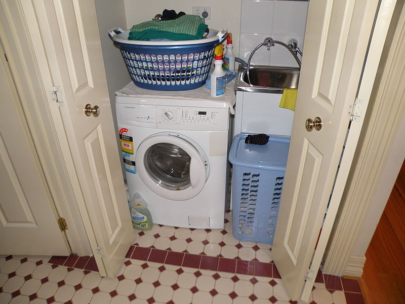 Washer and dryer in a closet