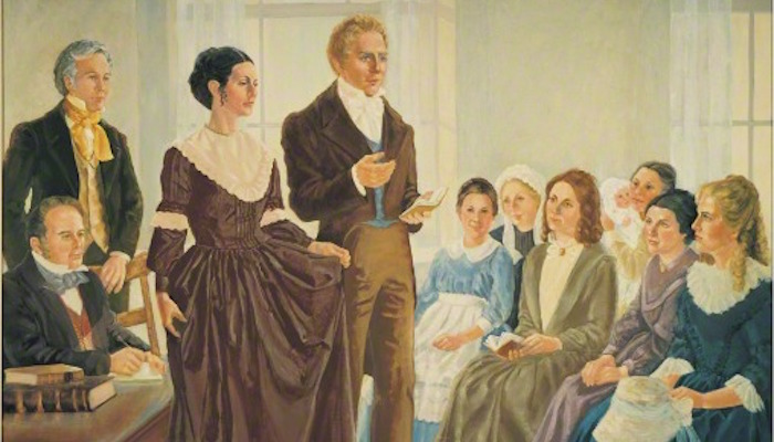 Joseph Smith establishing Relief Society