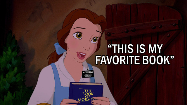 Belle-With-Book-Of-Mormon