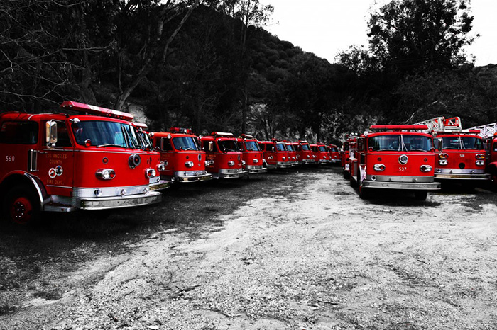 LA County firetrucks