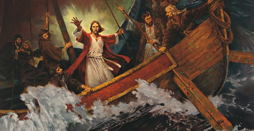 christ calming the storm