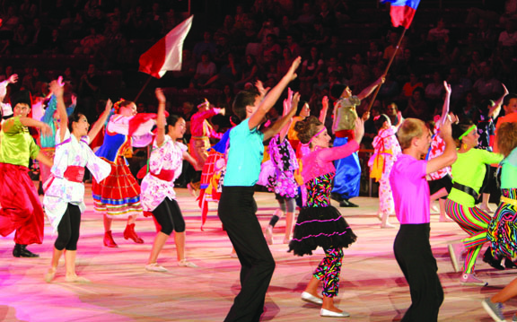 Russian dancers performing at the international dance festival in Rexburg Idaho
