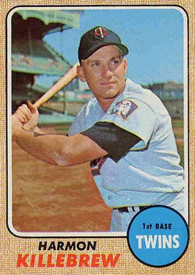 Topps baseball card of Harmon Killebrew. Image via vintagecardprices.com
