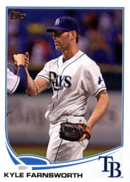 Topps baseball card of Kyle Farnsworth. Image vie amazon.com