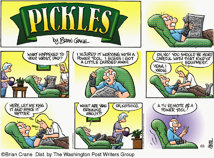 Image of the cartoon strip Pickles by Brian Crane
