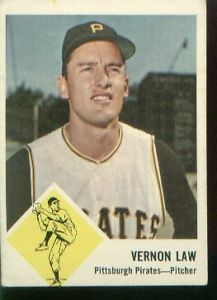 Fleer baseball card of Vernon Law. Image via ebay.com
