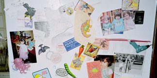 Refrigerator Cluttered with Memories