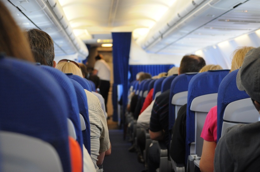 picture of the interior of an airplane