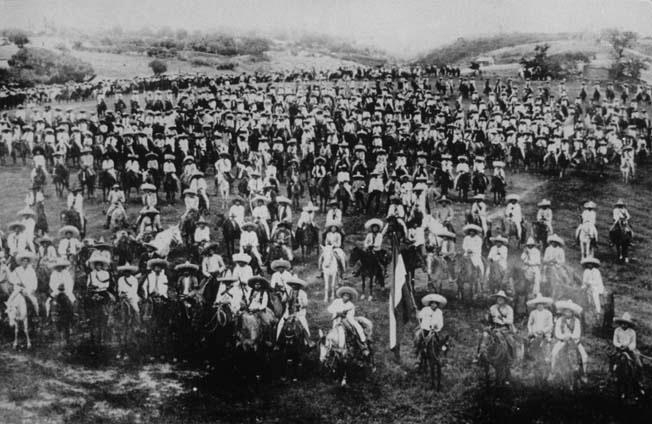Calvary army of Mexican Zapatistas