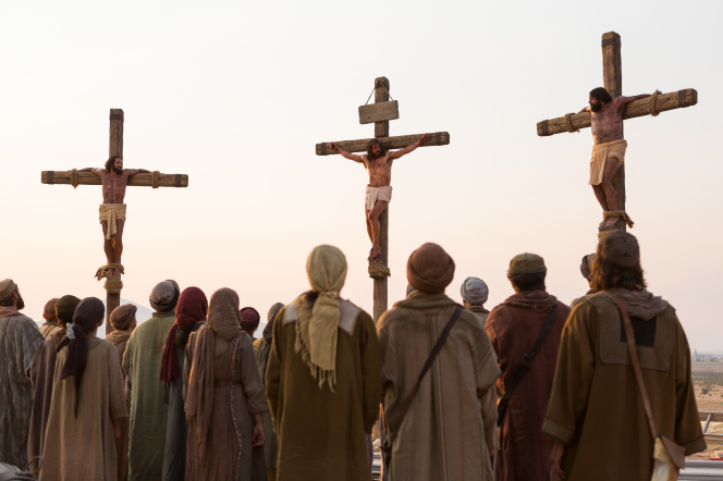 Jesus hanging on the cross