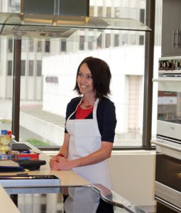 Carmell Childs in a cooking competition