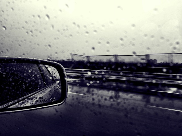 image of a car side mirror