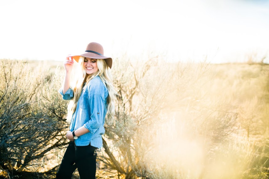 Chandler Robertson with a modest autumn outfit