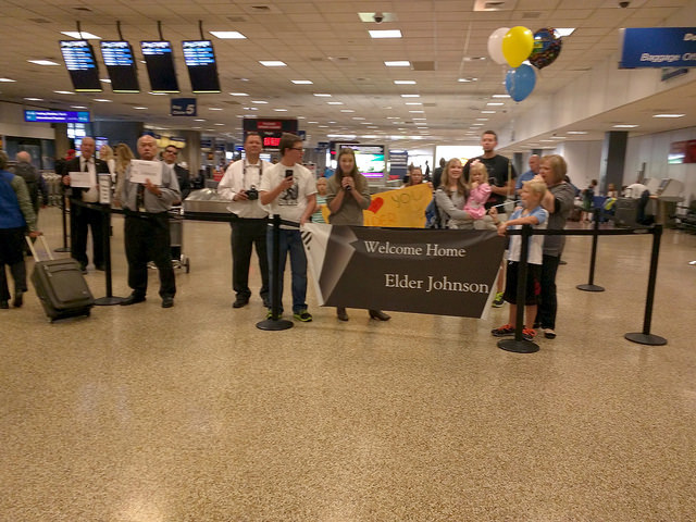 LDS Family welcomes home missionary