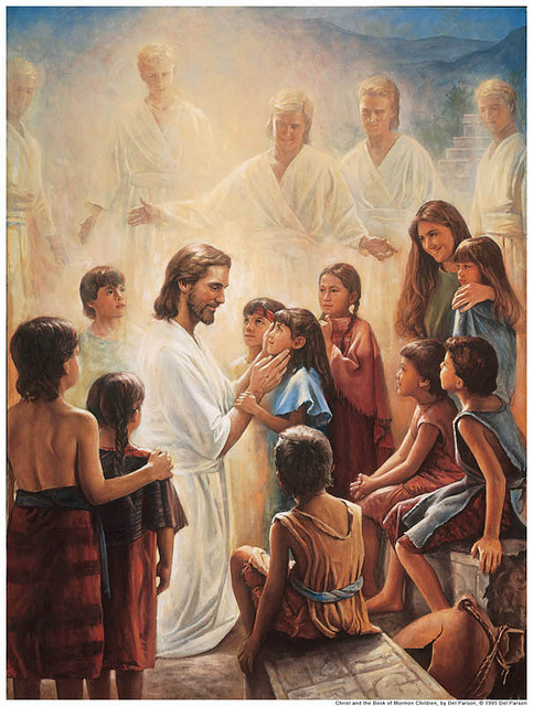 Christ with Nephite children