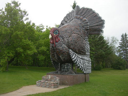 20 foot fiberglass turkey