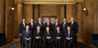 october 2015, LDS Quorum of the Twelve Apostles