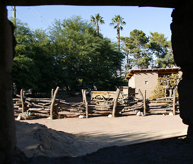 Old Las Vegas Mormon Fort in the afternoon