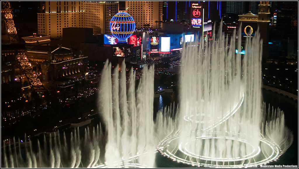 The Bellagio Fountain Show in Las Vegas