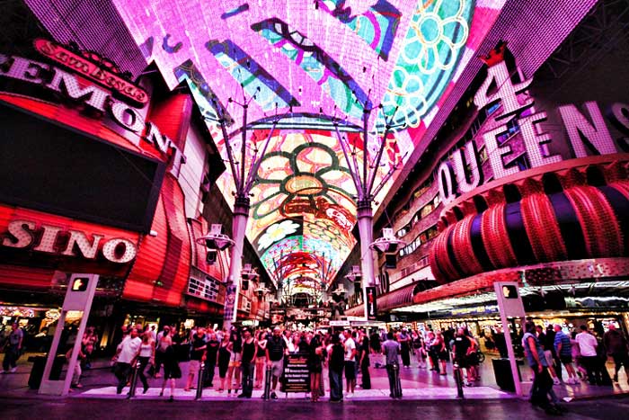 Fremont Street Pedestrian Mall Viva Vision Lights Show Las Vegas