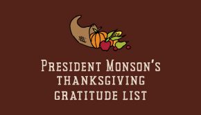 Title graphic Monson's thanksgiving gratitude list