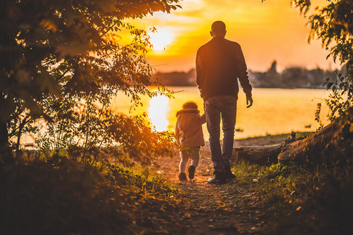 Father follows daughter as she sets new goals