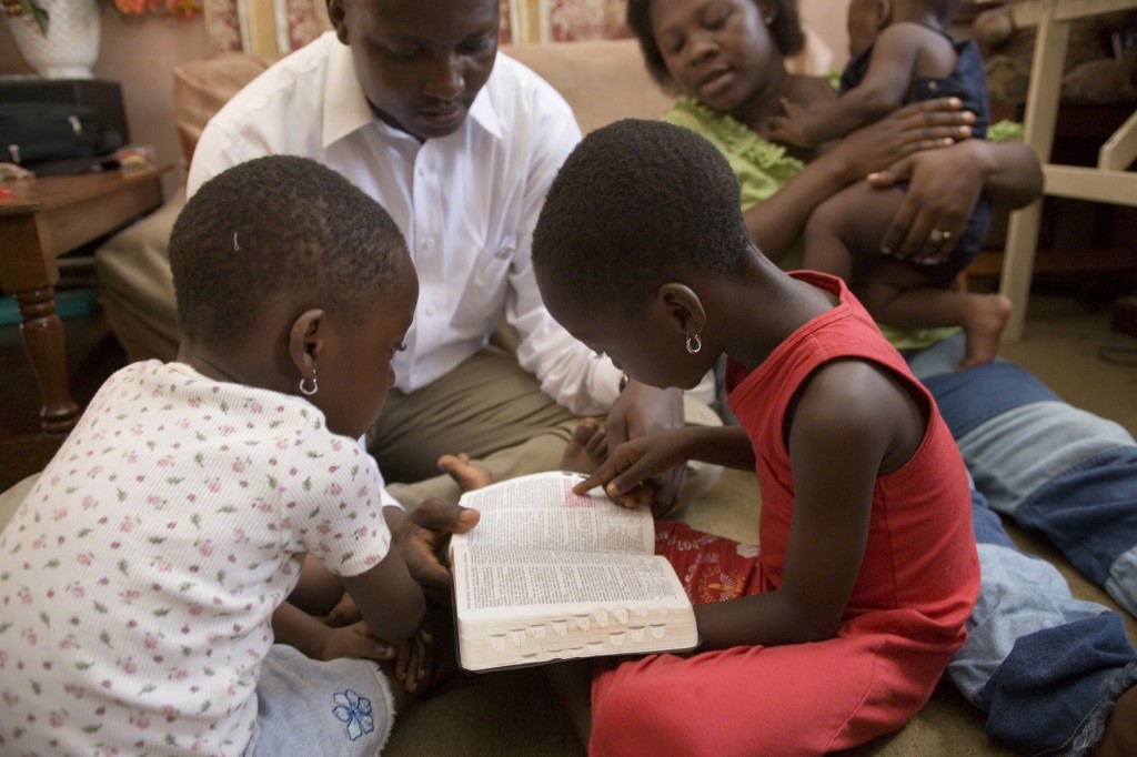 Family has focus on Christ by reading the scriptures