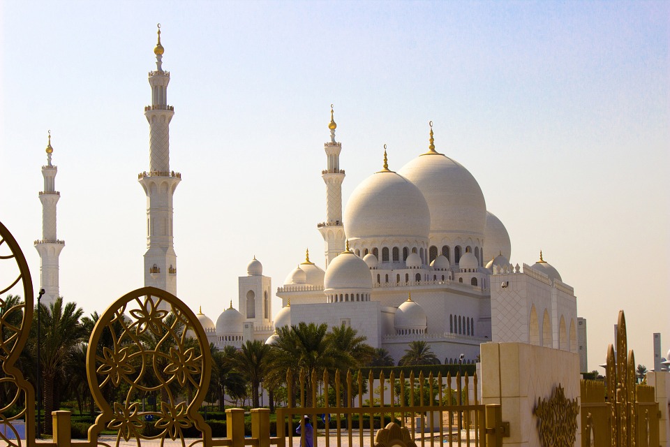 A mosque in Abu Dhabi