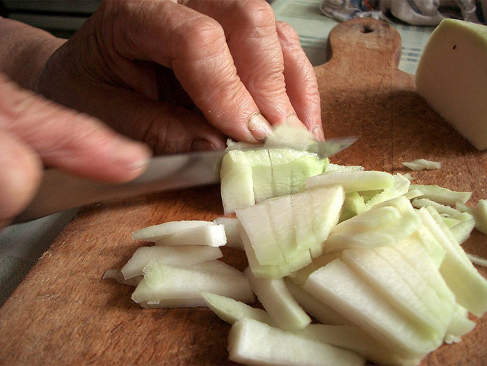 Preparing dinner as service