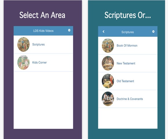 LDS kids videos app