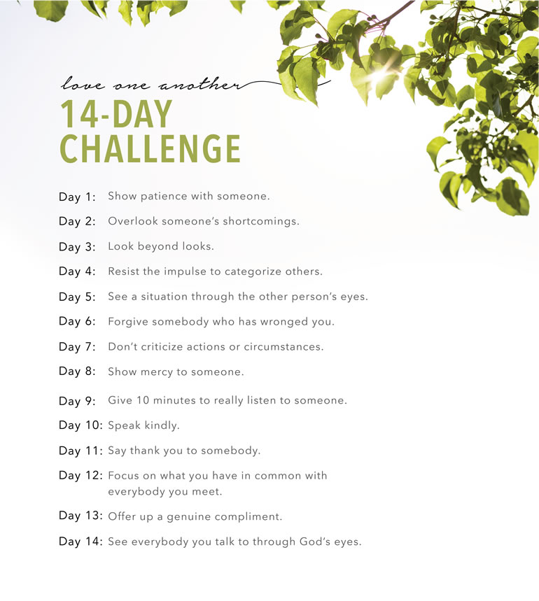 14-day Love One Another challenge