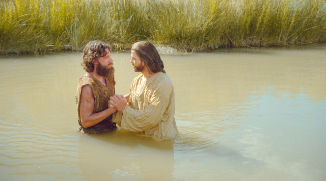  Chist being baptized