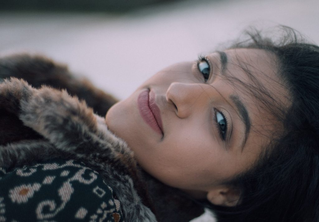 girl living the gospel looking at camera