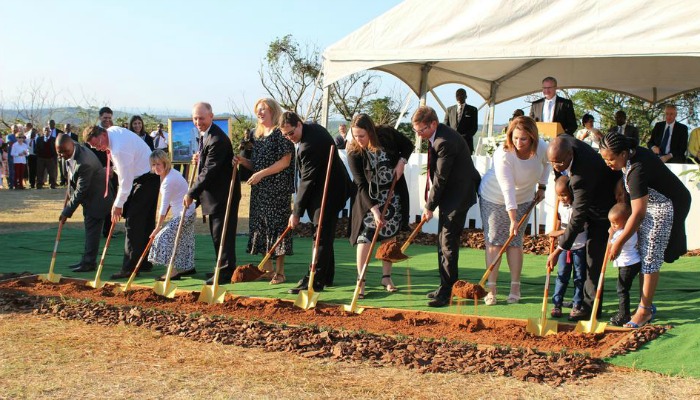 Temple ground breaking