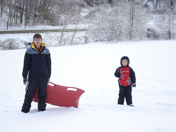 Family Sledding